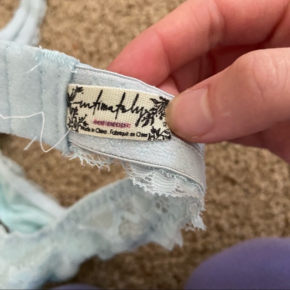 Free People Gallon Lace Halter Bralette mint Sz XS TP - Picture 5 of 5